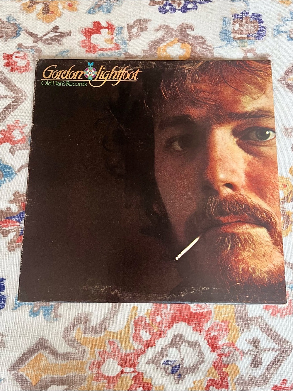 Vintage 1972 Gordon Lightfoot "Old Dan's Records" Vinyl LP - Brown Cover